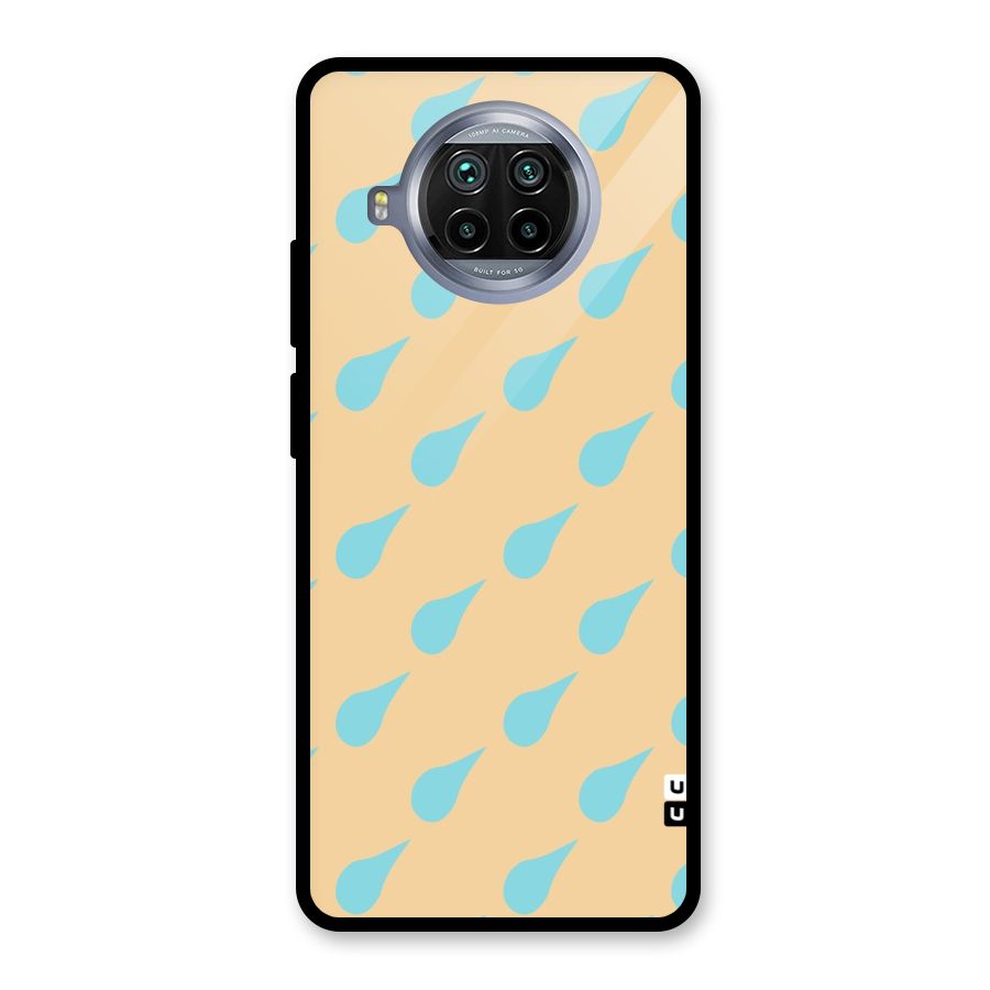 Pastel Orange Drops Glass Back Case for Mi 10i