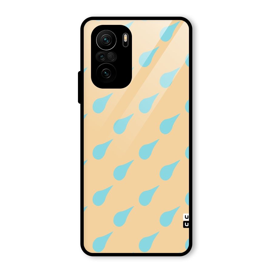 Pastel Orange Drops Glass Back Case for Mi 11X Pro