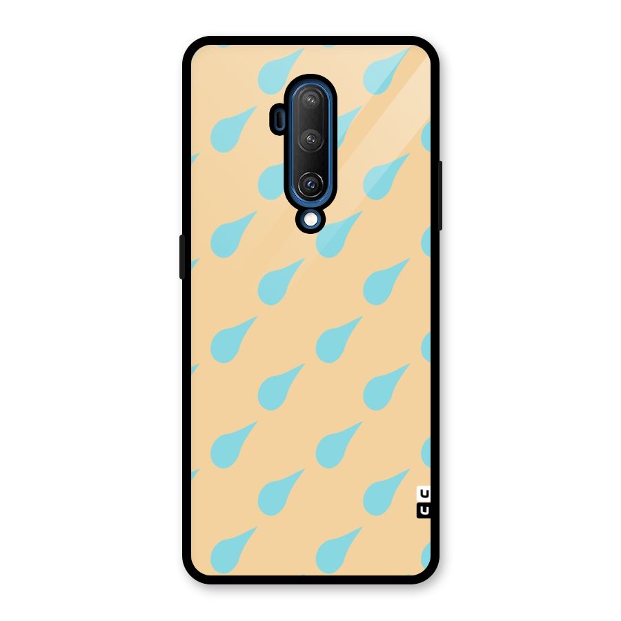 Pastel Orange Drops Glass Back Case for OnePlus 7T Pro