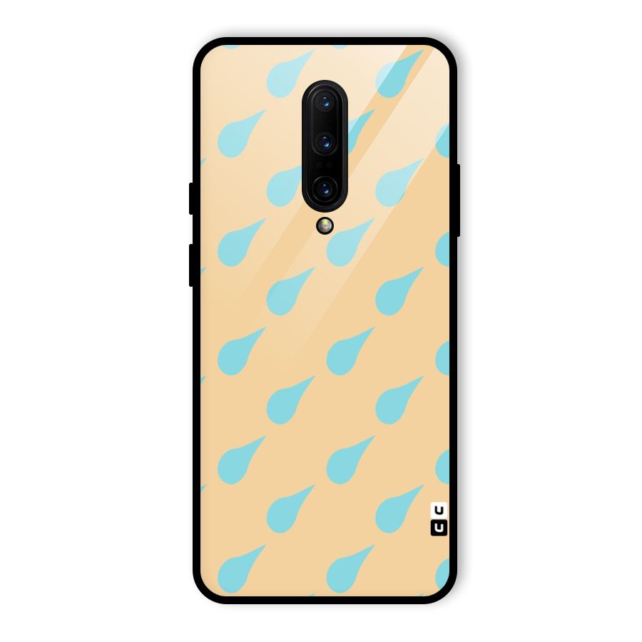 Pastel Orange Drops Glass Back Case for OnePlus 7 Pro