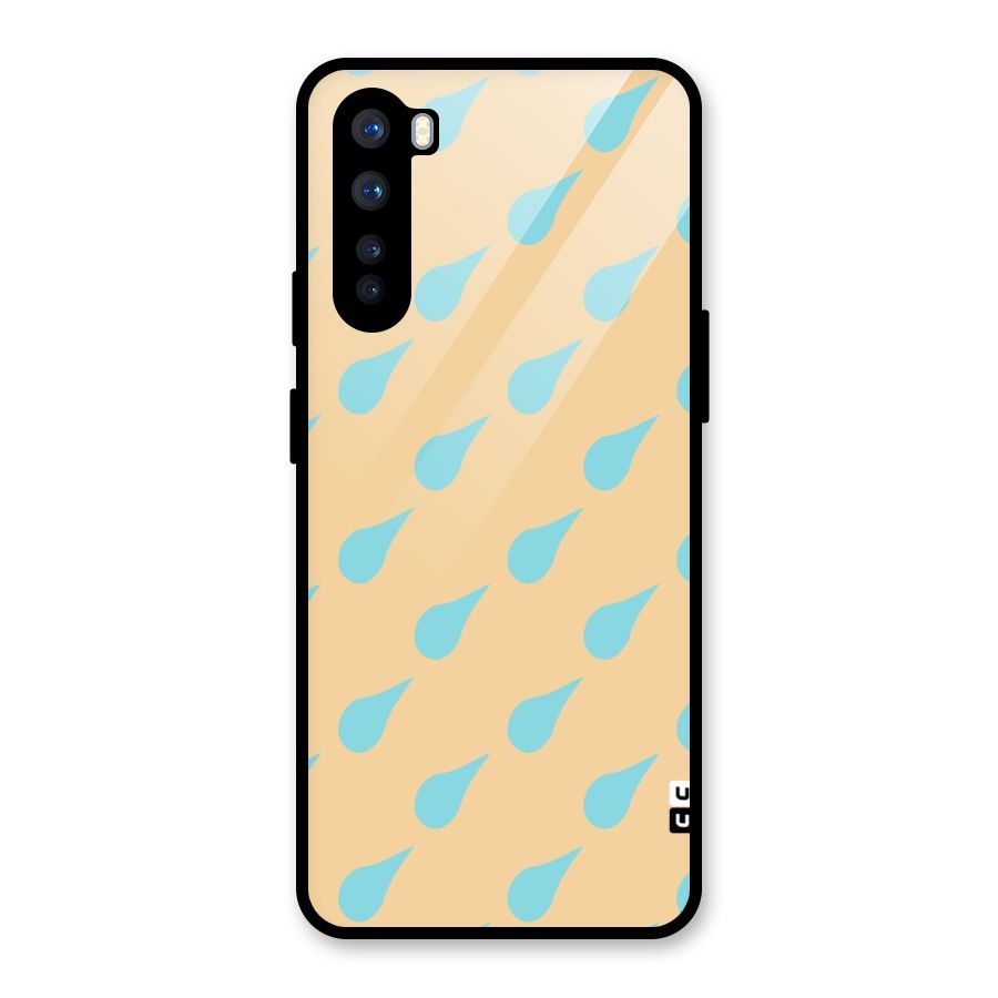 Pastel Orange Drops Glass Back Case for OnePlus Nord