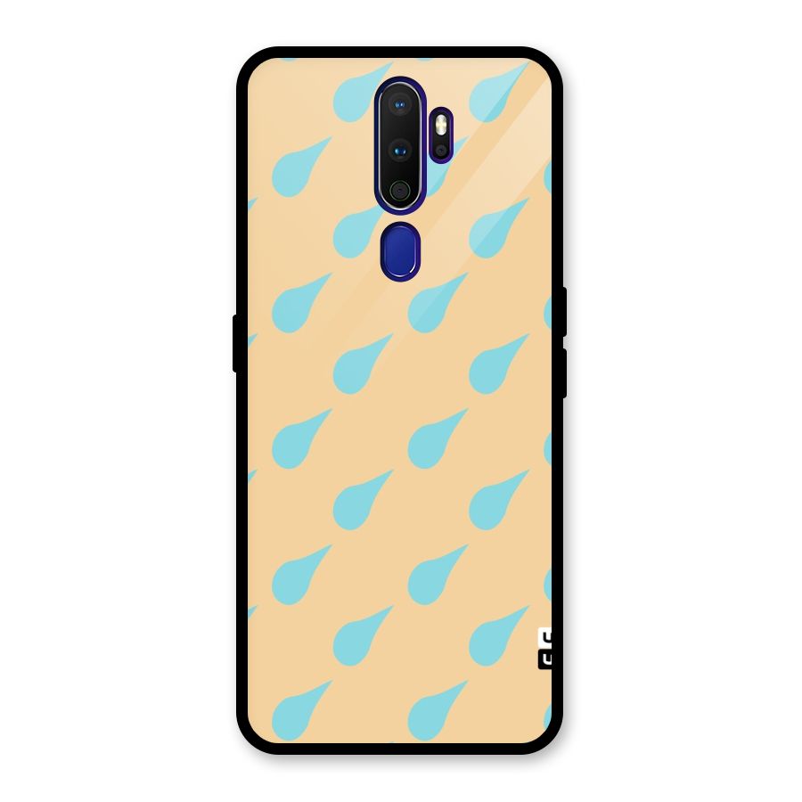 Pastel Orange Drops Glass Back Case for Oppo A9 (2020)