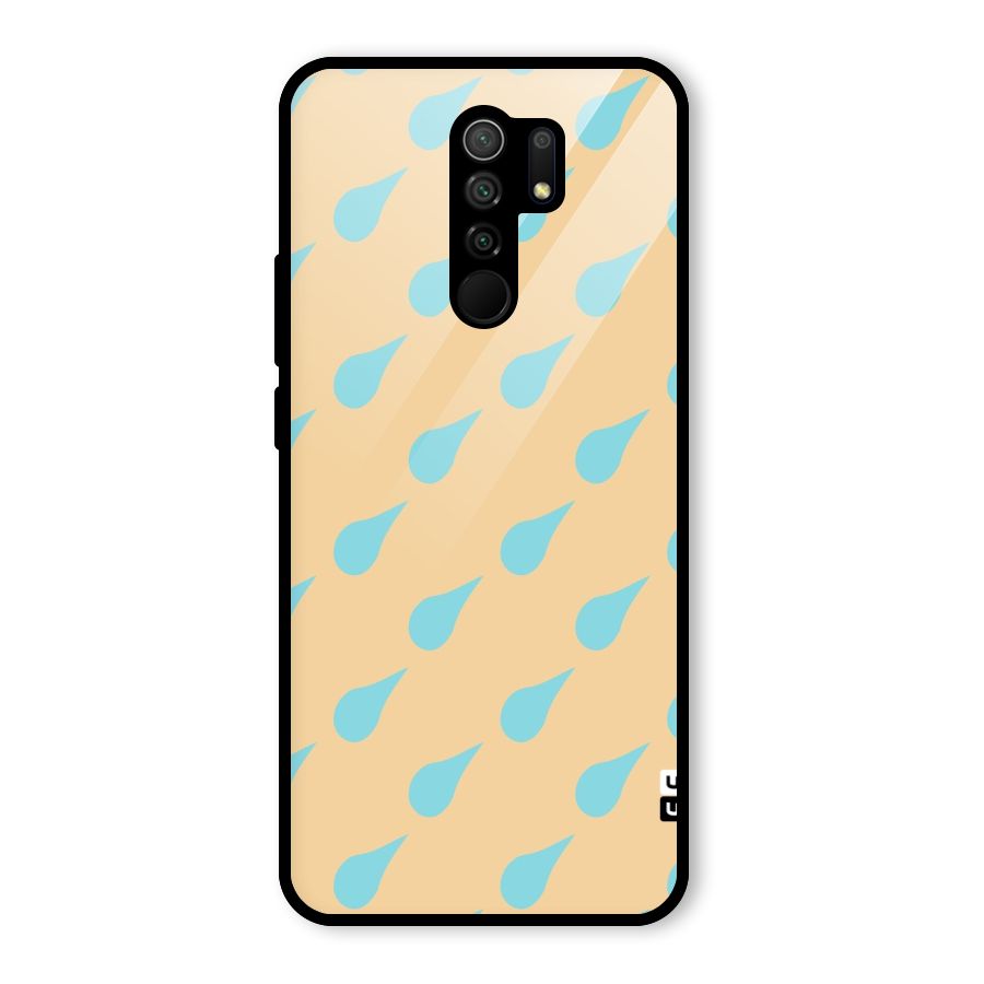 Pastel Orange Drops Glass Back Case for Poco M2