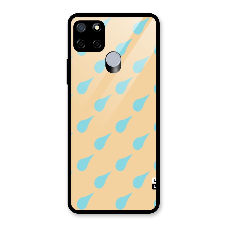 Pastel Orange Drops Glass Back Case for Realme Narzo 20