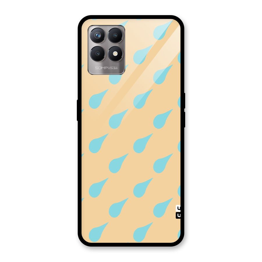Pastel Orange Drops Glass Back Case for Realme Narzo 50