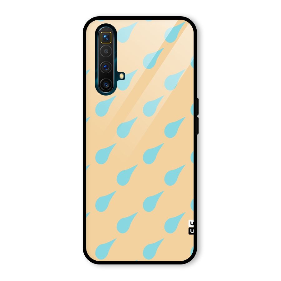 Pastel Orange Drops Glass Back Case for Realme X3 SuperZoom