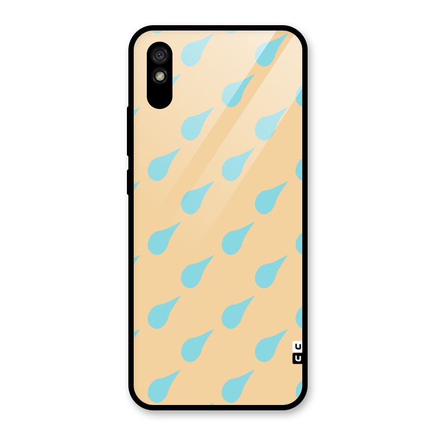 Pastel Orange Drops Glass Back Case for Redmi 9i