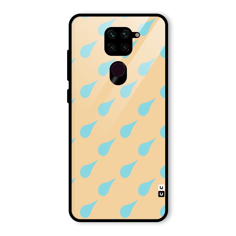 Pastel Orange Drops Glass Back Case for Redmi Note 9