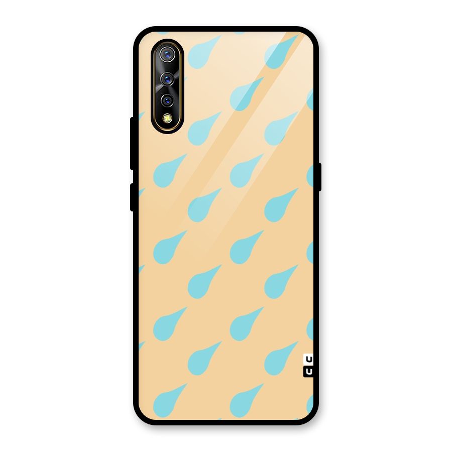 Pastel Orange Drops Glass Back Case for Vivo S1