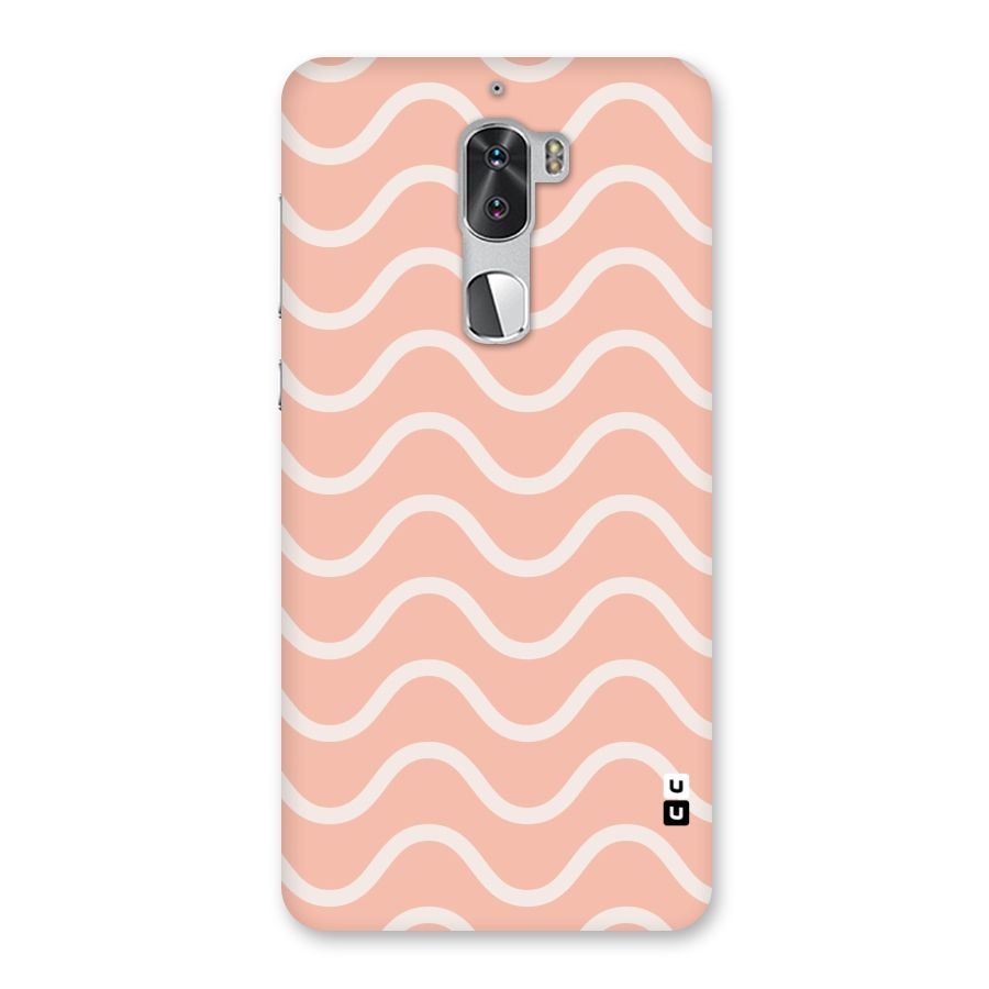 Pastel Peach Waves Back Case for Coolpad Cool 1