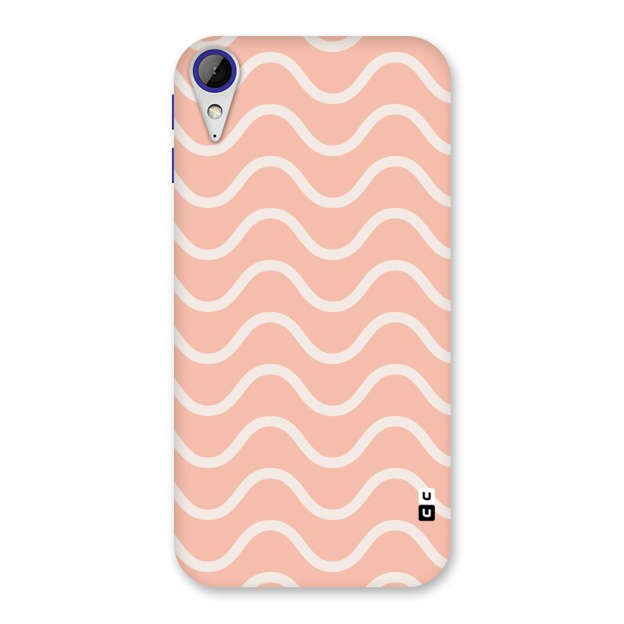 Pastel Peach Waves Back Case for Desire 830
