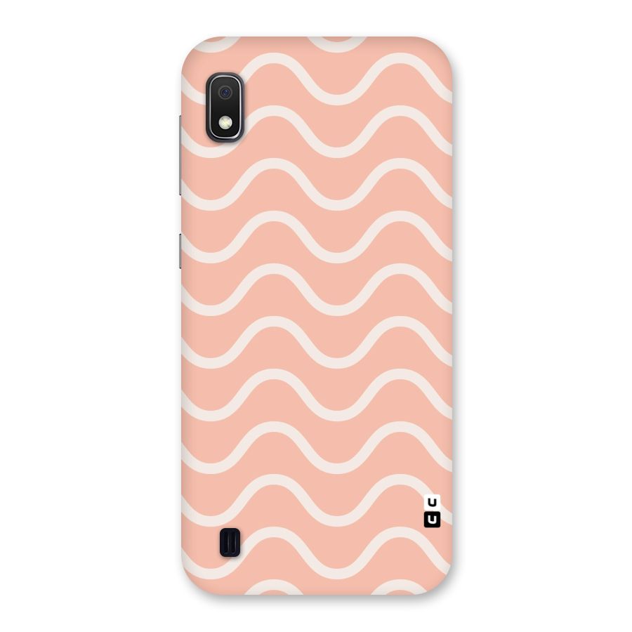 Pastel Peach Waves Back Case for Galaxy A10