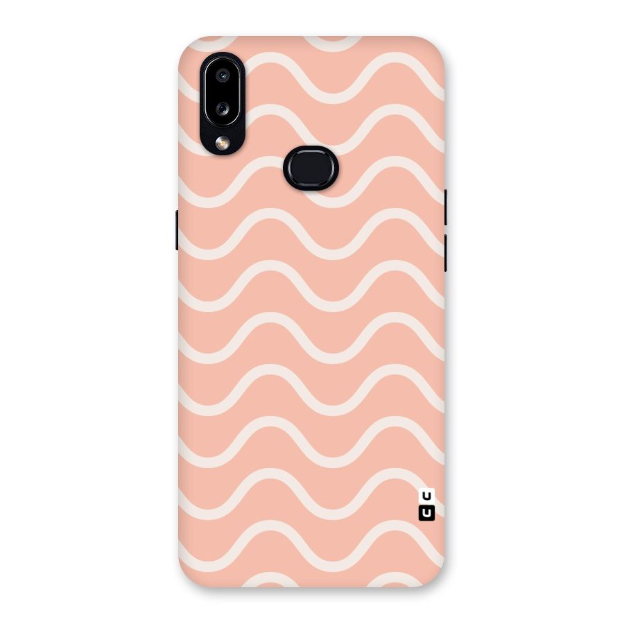 Pastel Peach Waves Back Case for Galaxy A10s