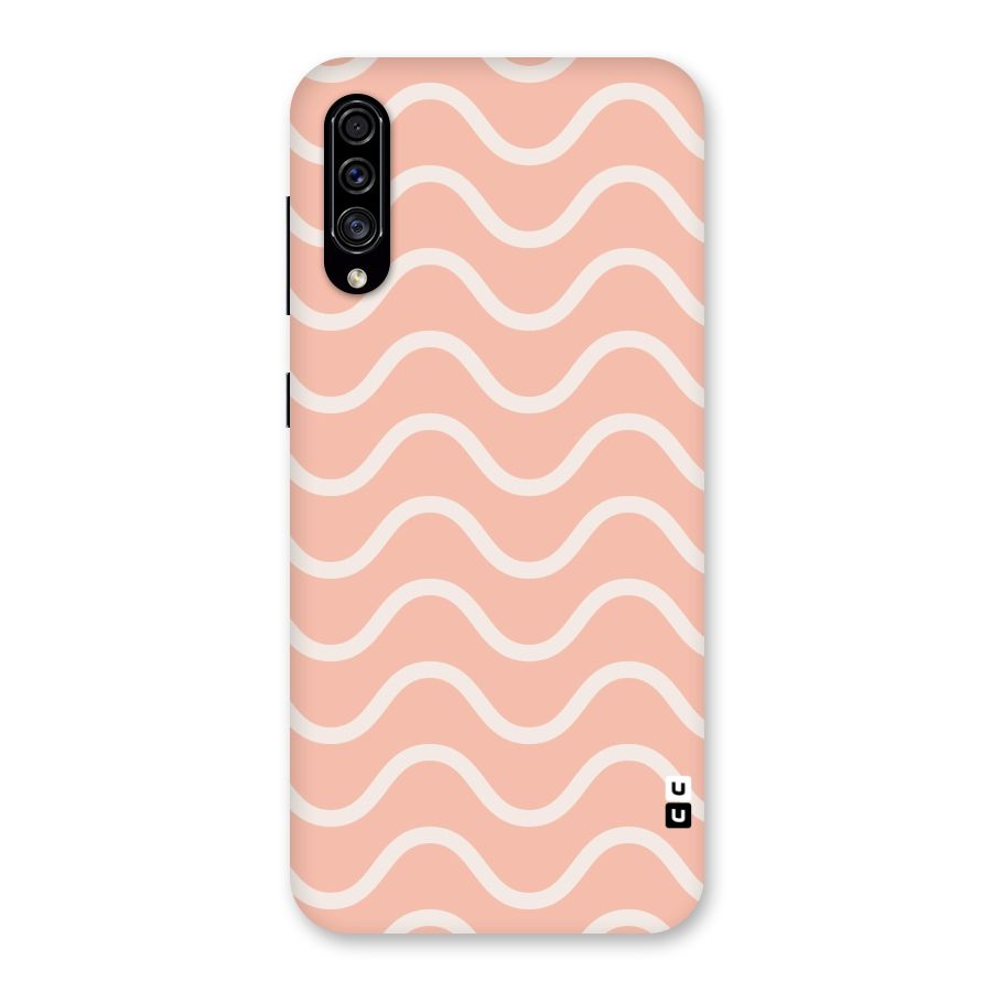Pastel Peach Waves Back Case for Galaxy A30s