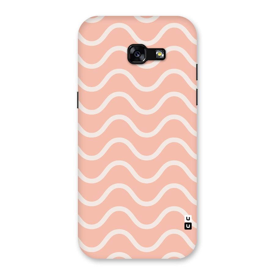 Pastel Peach Waves Back Case for Galaxy A5 2017