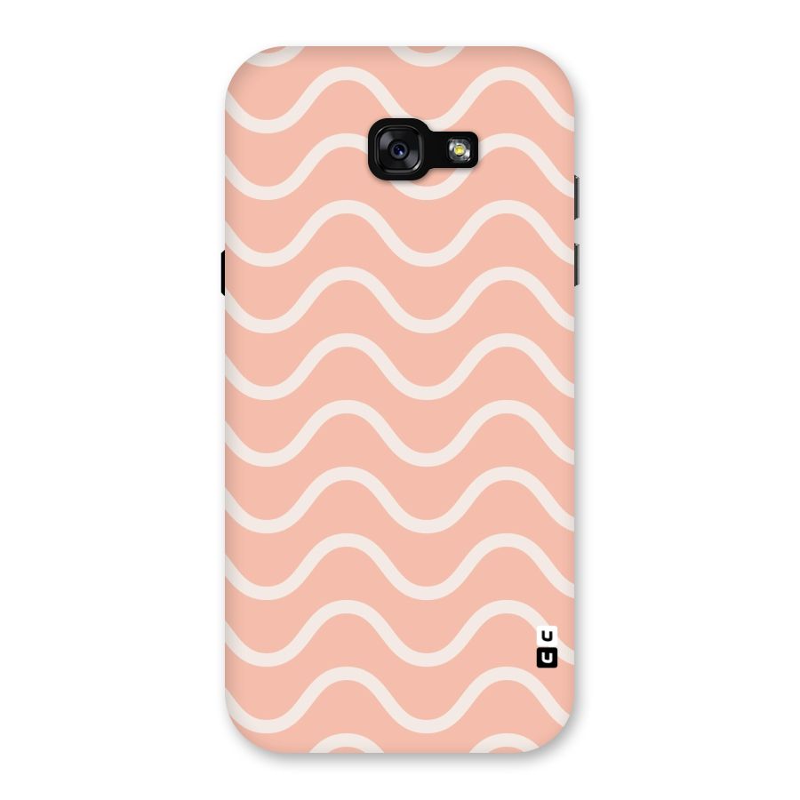 Pastel Peach Waves Back Case for Galaxy A7 (2017)