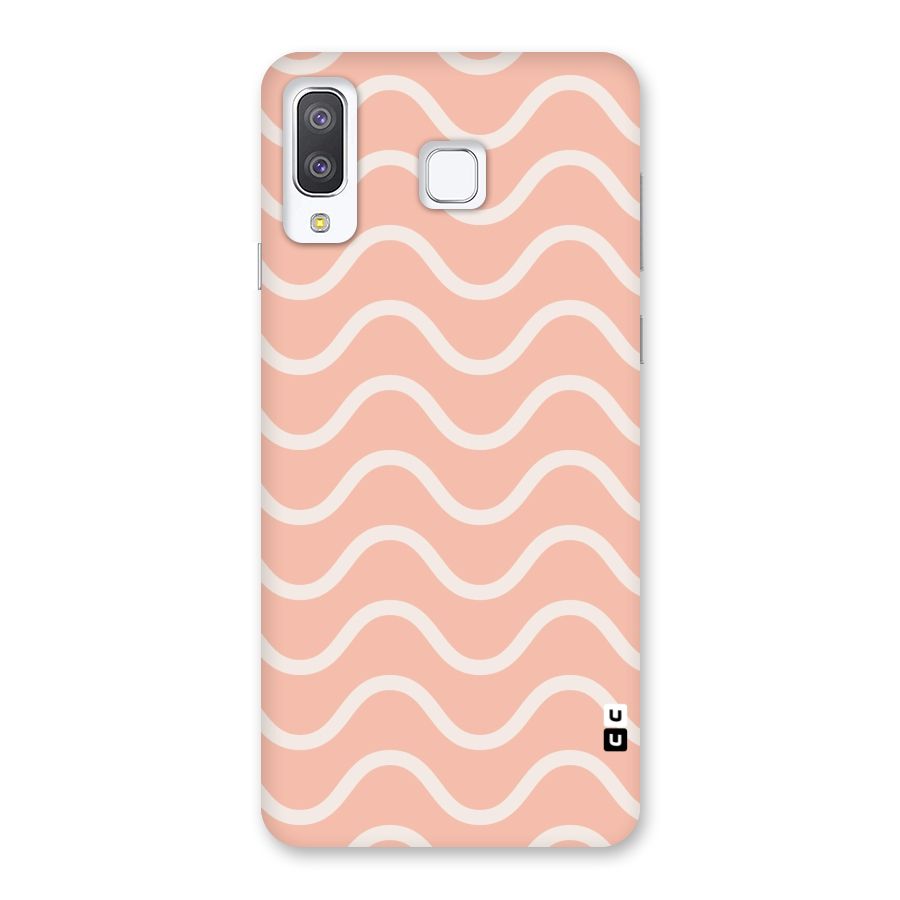 Pastel Peach Waves Back Case for Galaxy A8 Star