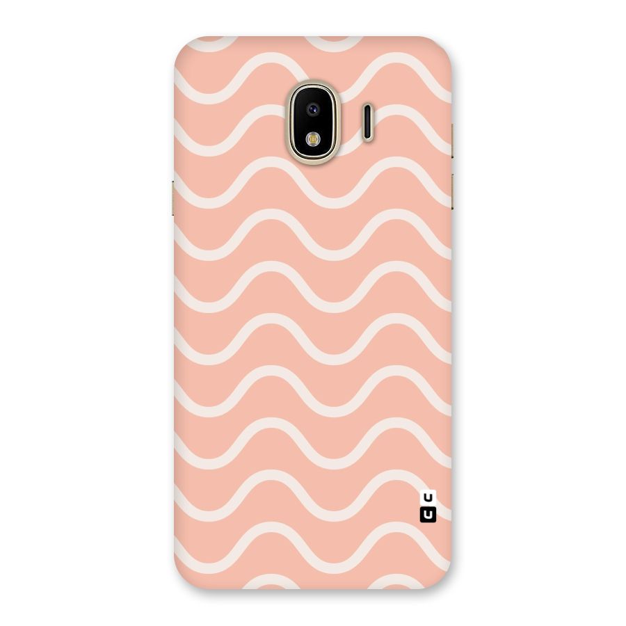 Pastel Peach Waves Back Case for Galaxy J4