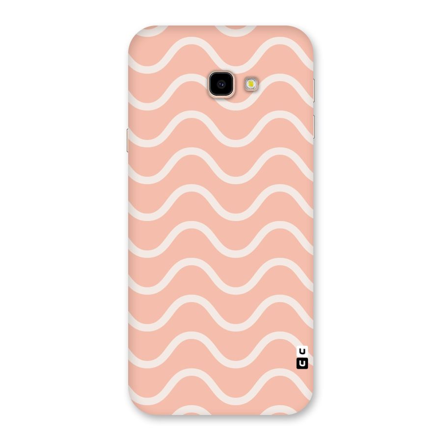 Pastel Peach Waves Back Case for Galaxy J4 Plus
