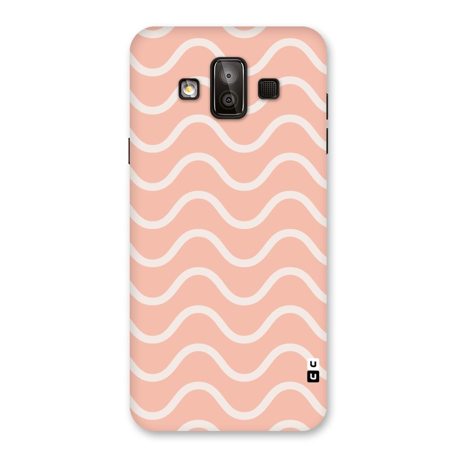 Pastel Peach Waves Back Case for Galaxy J7 Duo
