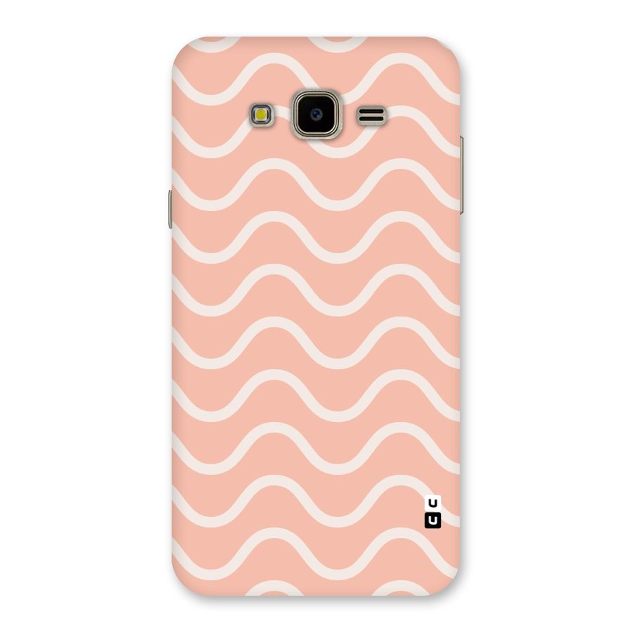 Pastel Peach Waves Back Case for Galaxy J7 Nxt