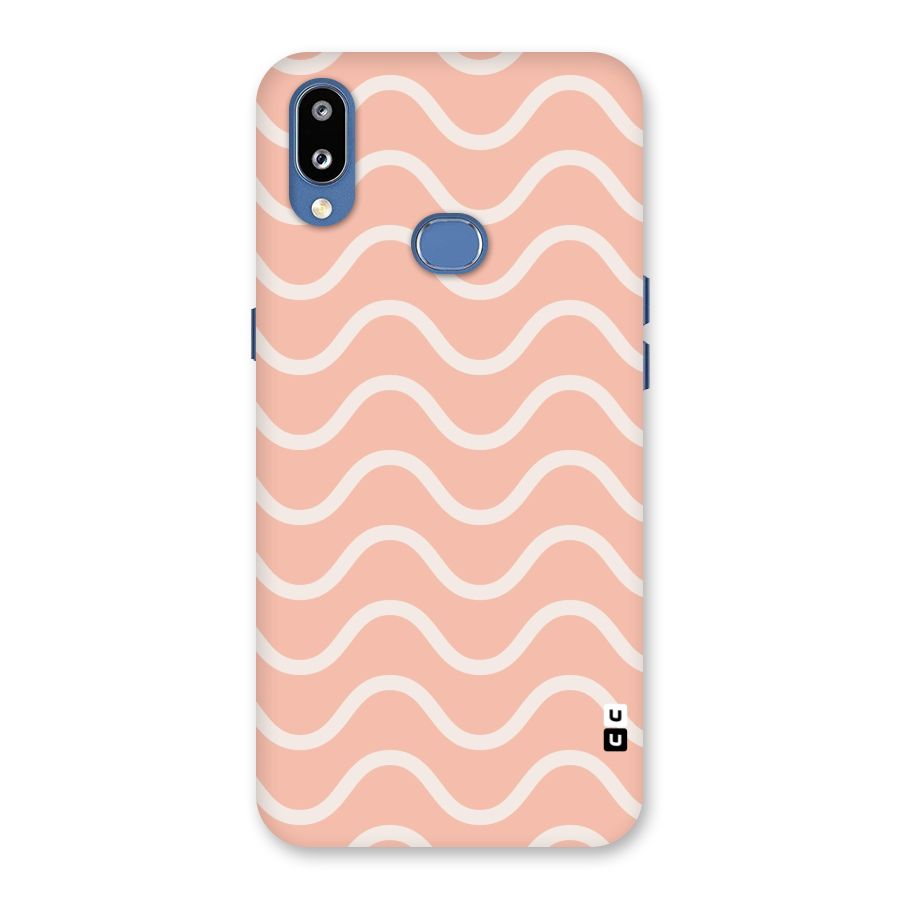 Pastel Peach Waves Back Case for Galaxy M01s