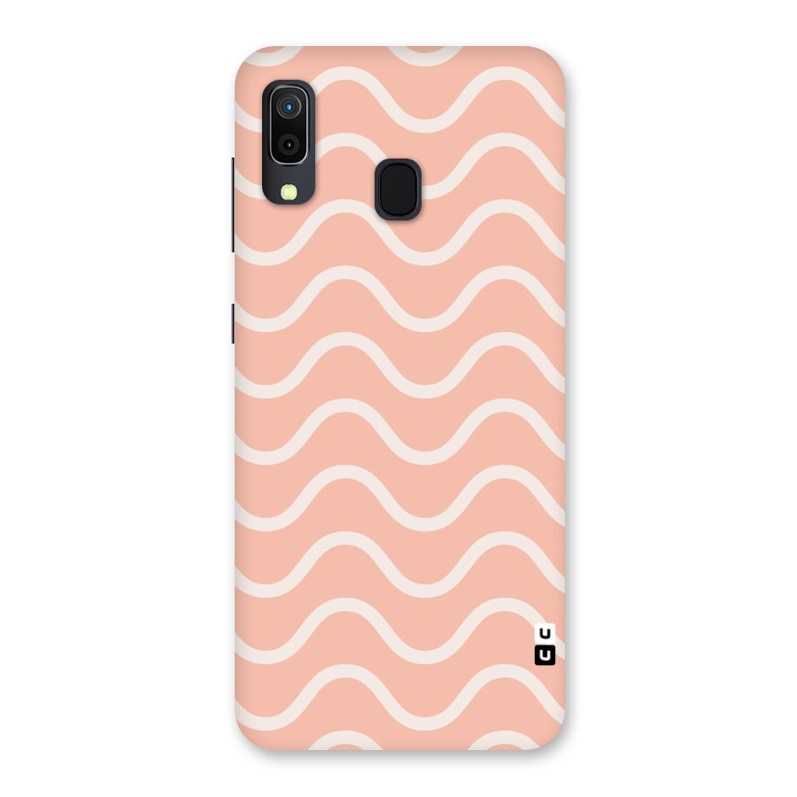 Pastel Peach Waves Back Case for Galaxy M10s