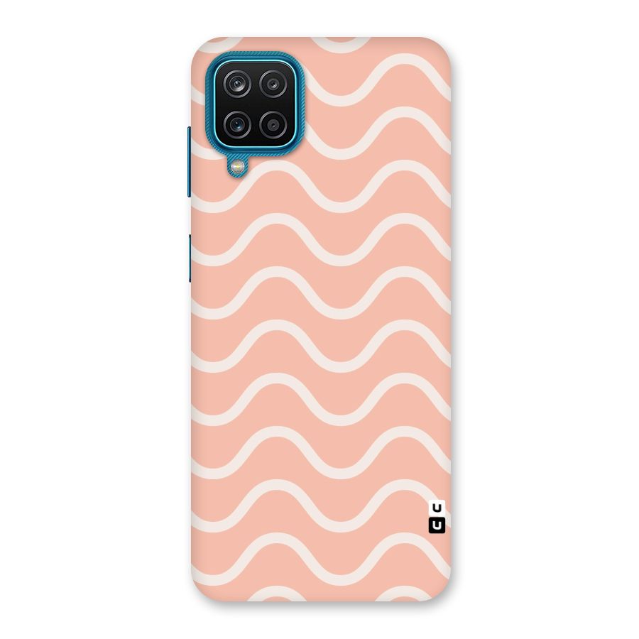 Pastel Peach Waves Back Case for Galaxy M12
