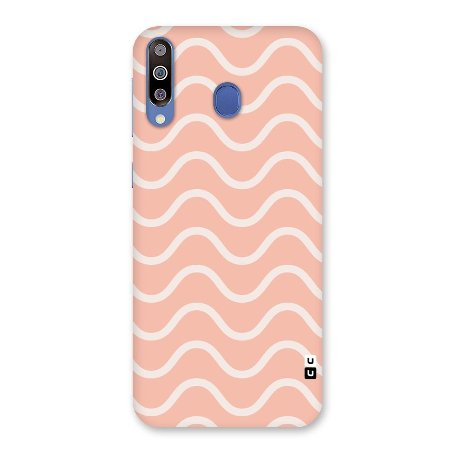 Pastel Peach Waves Back Case for Galaxy M30