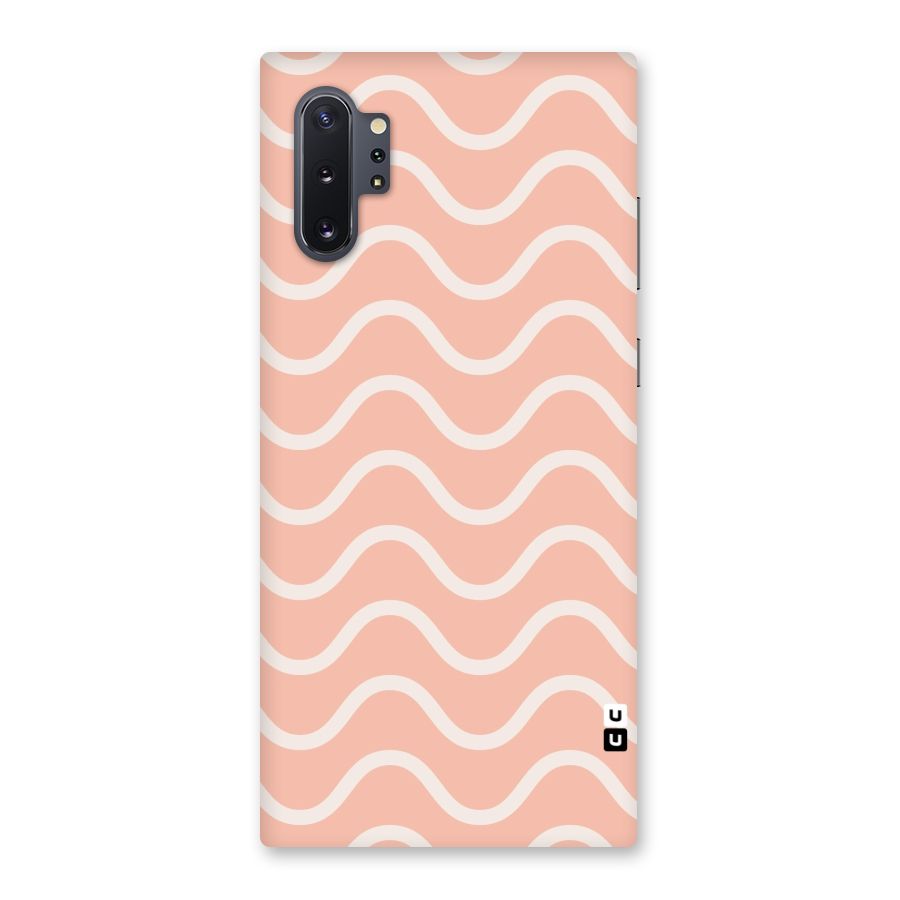 Pastel Peach Waves Back Case for Galaxy Note 10 Plus