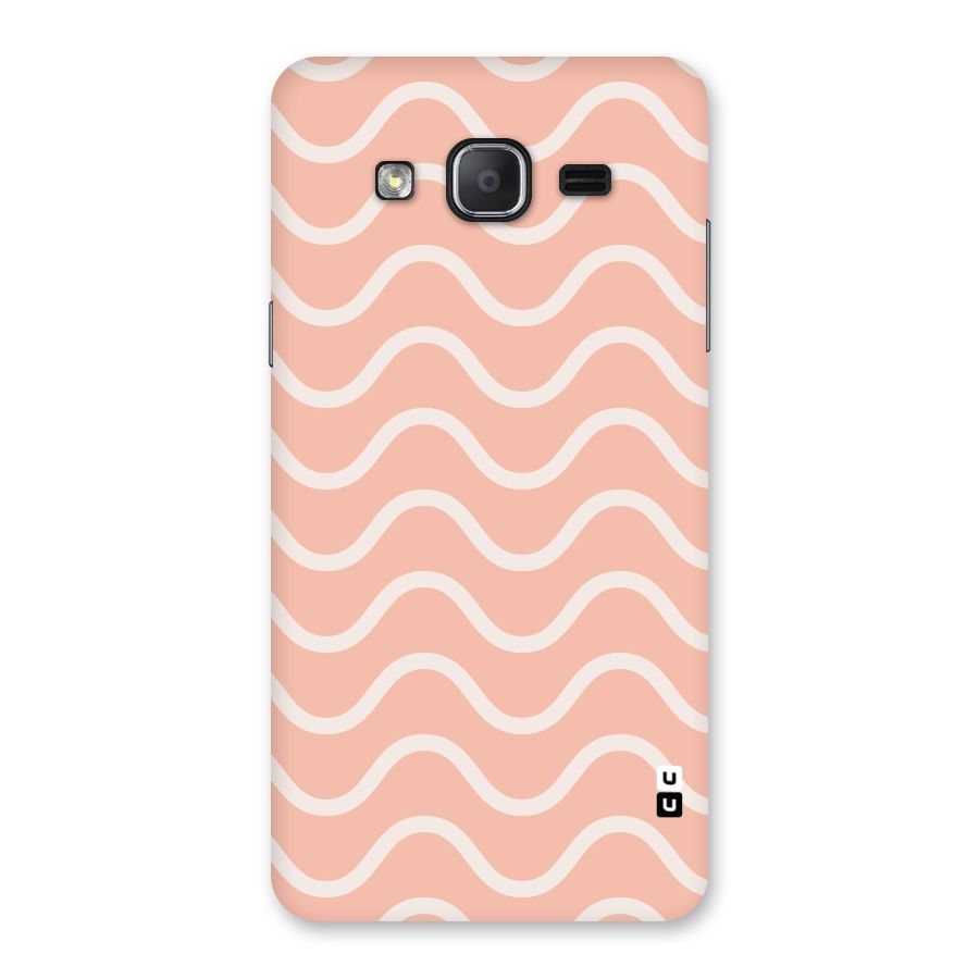 Pastel Peach Waves Back Case for Galaxy On7 2015