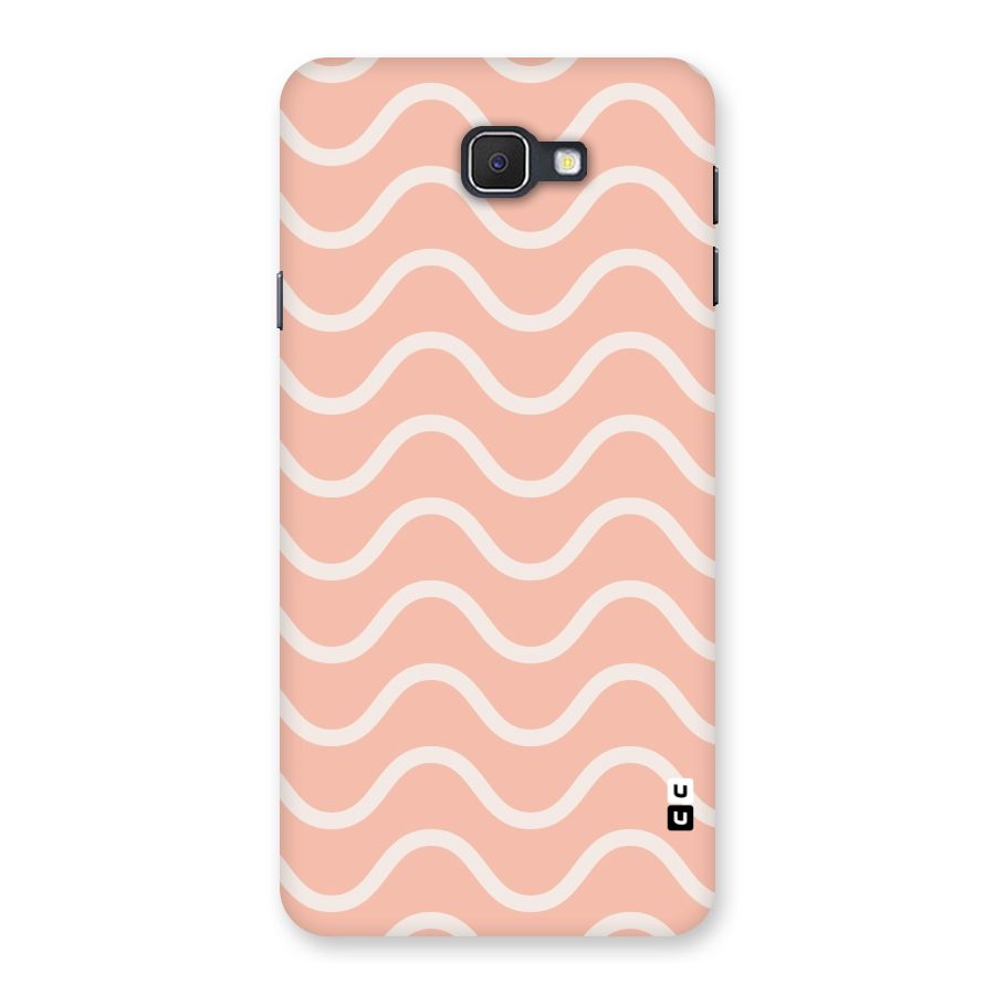 Pastel Peach Waves Back Case for Galaxy On7 2016