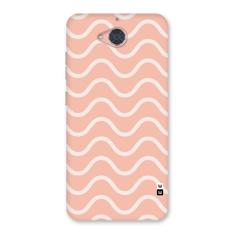 Pastel Peach Waves Back Case for Gionee S6 Pro