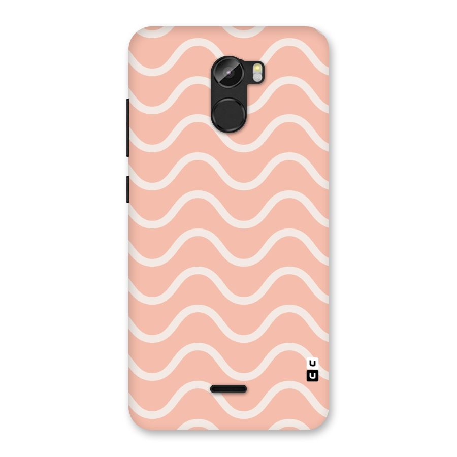 Pastel Peach Waves Back Case for Gionee X1