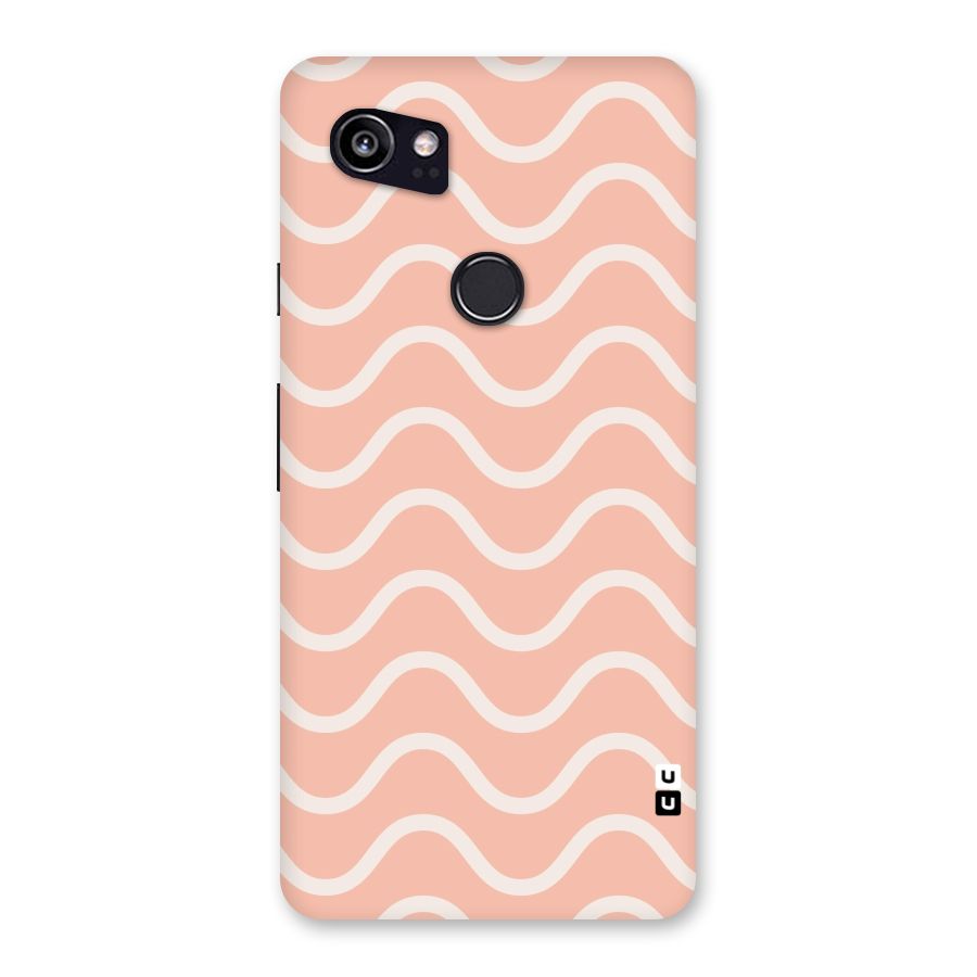 Pastel Peach Waves Back Case for Google Pixel 2 XL