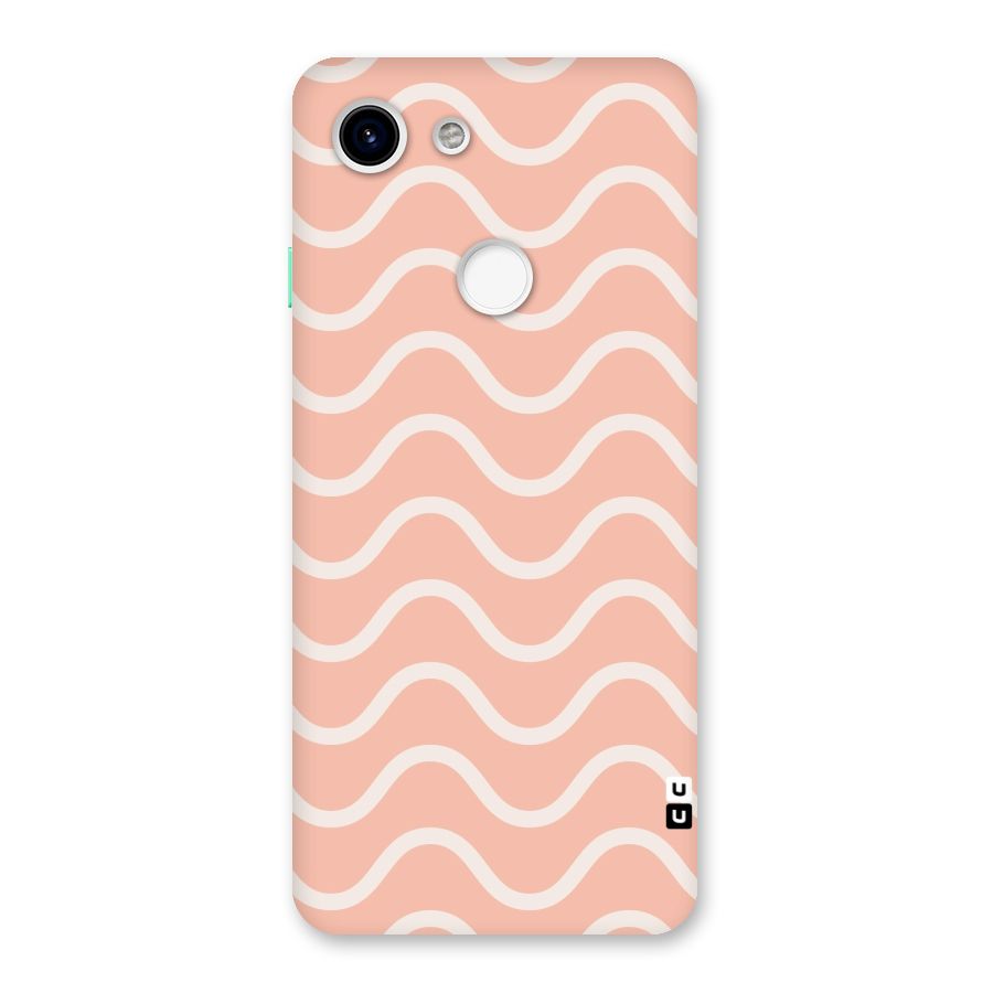 Pastel Peach Waves Back Case for Google Pixel 3