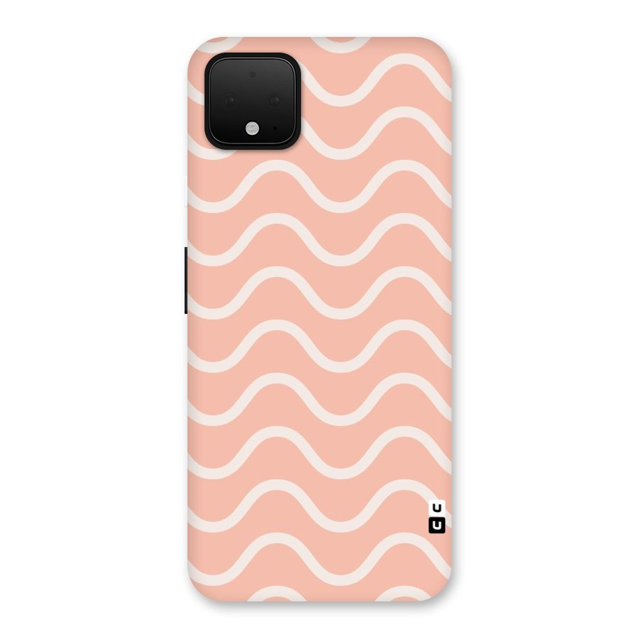 Pastel Peach Waves Back Case for Google Pixel 4 XL