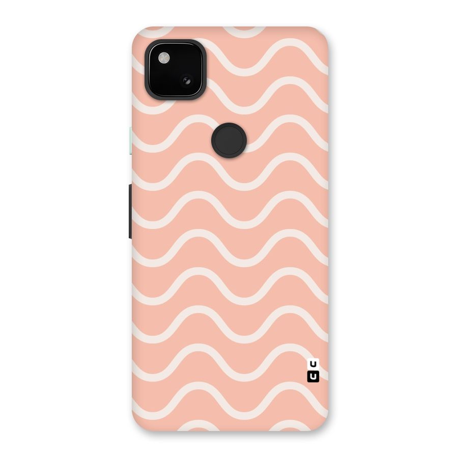 Pastel Peach Waves Back Case for Google Pixel 4a
