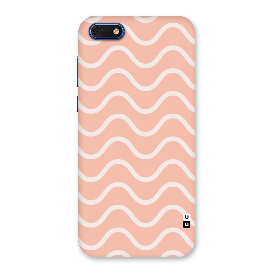 Pastel Peach Waves Back Case for Honor 7s