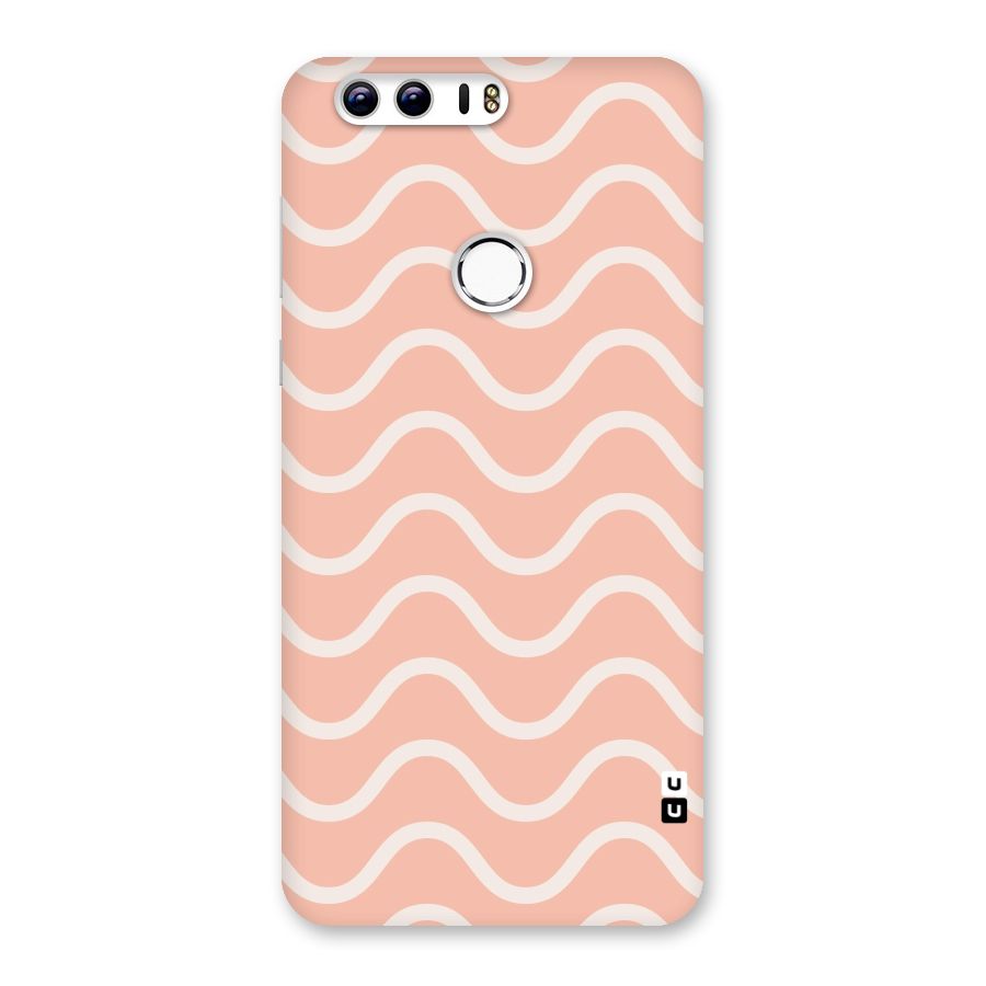 Pastel Peach Waves Back Case for Honor 8
