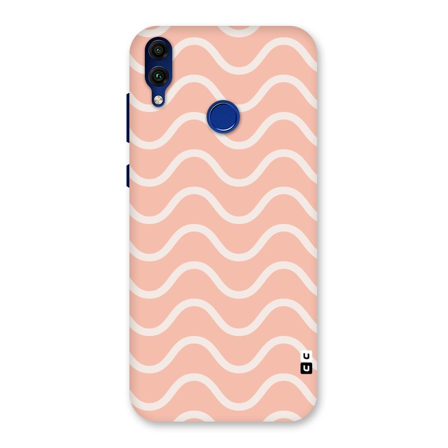 Pastel Peach Waves Back Case for Honor 8C