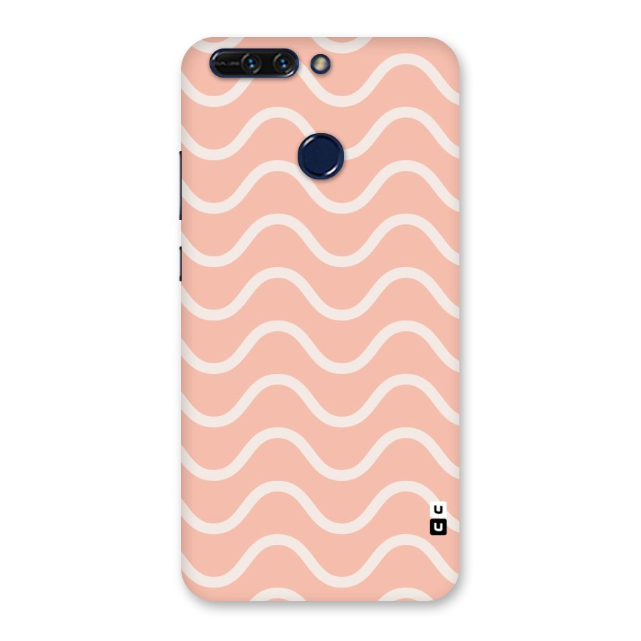 Pastel Peach Waves Back Case for Honor 8 Pro