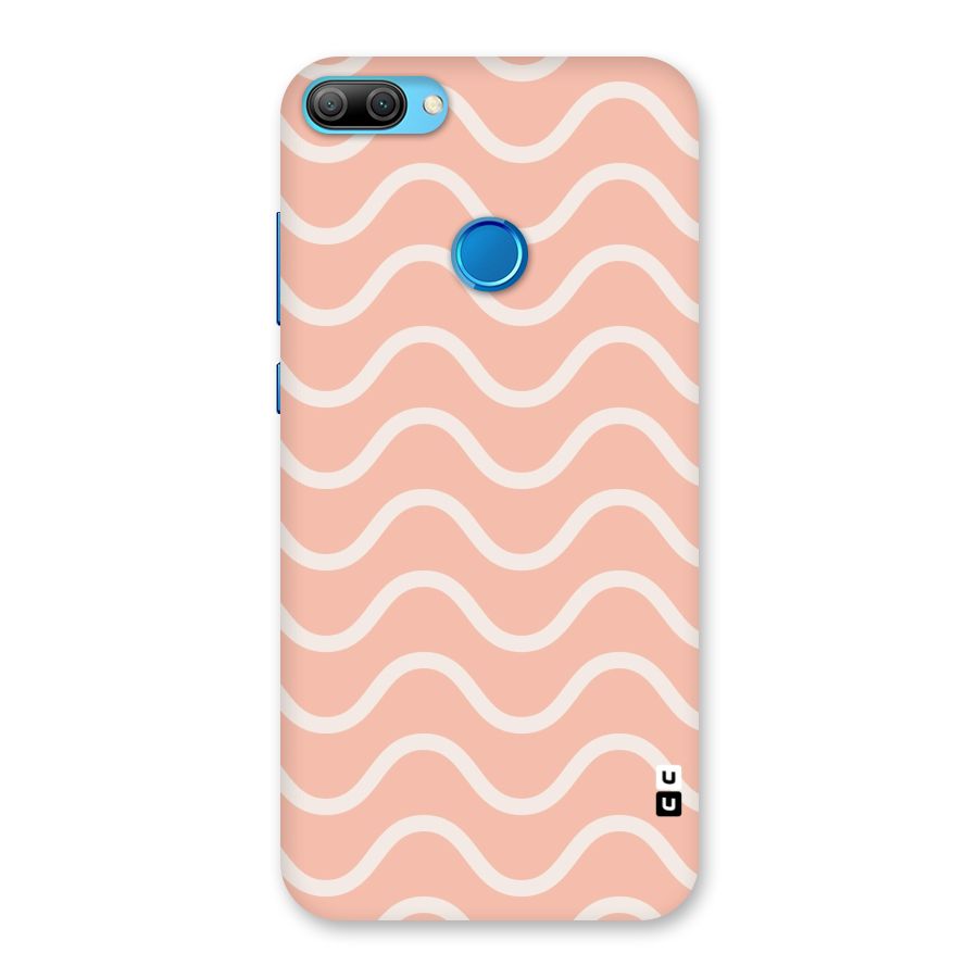 Pastel Peach Waves Back Case for Honor 9N
