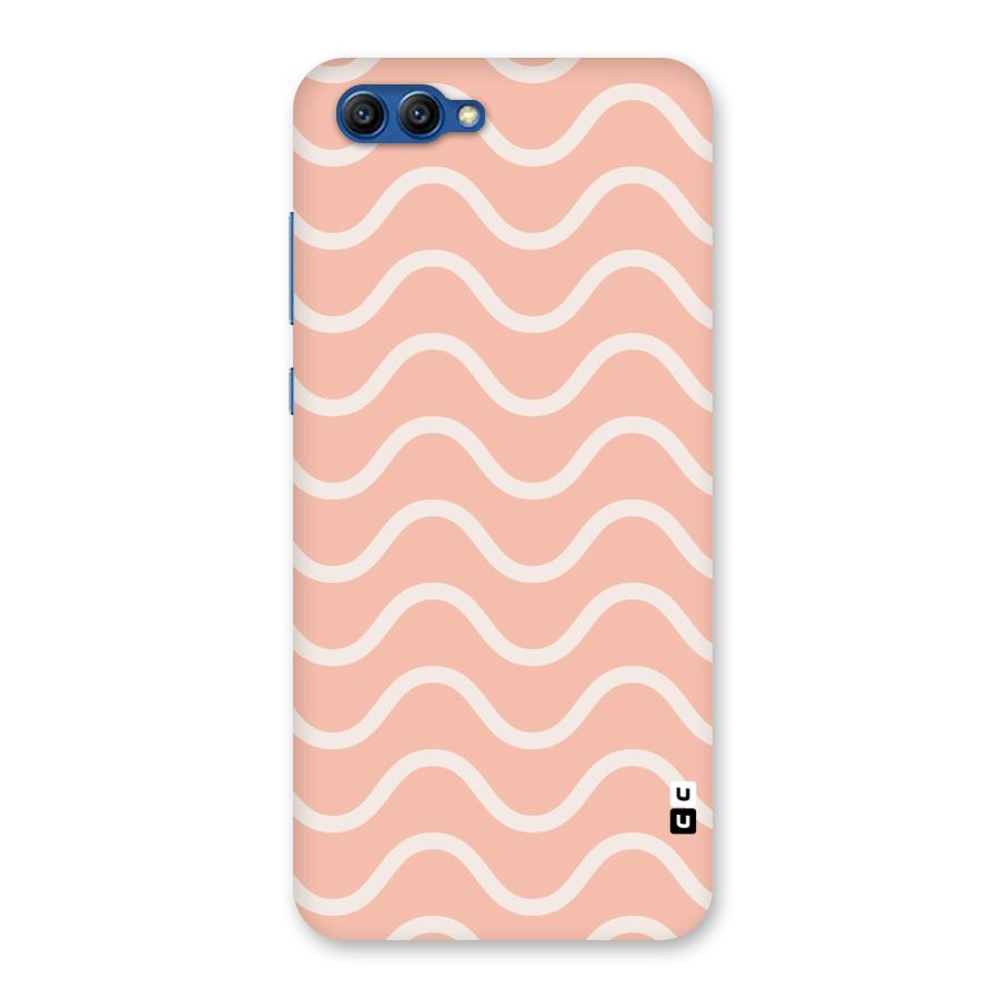 Pastel Peach Waves Back Case for Honor View 10