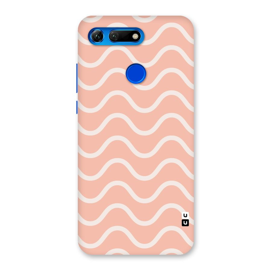 Pastel Peach Waves Back Case for Honor View 20