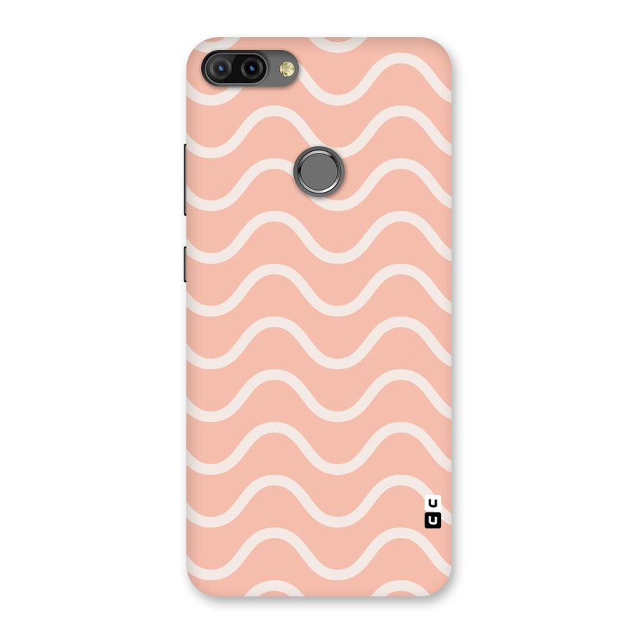Pastel Peach Waves Back Case for Infinix Hot 6 Pro