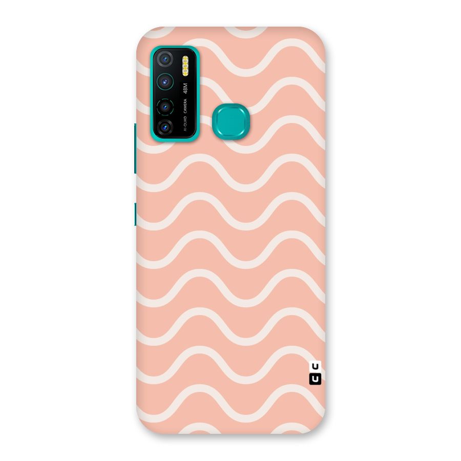 Pastel Peach Waves Back Case for Infinix Hot 9 Pro