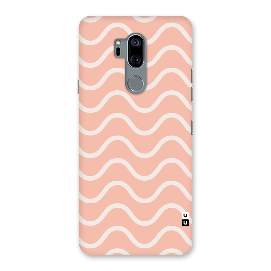 Pastel Peach Waves Back Case for LG G7