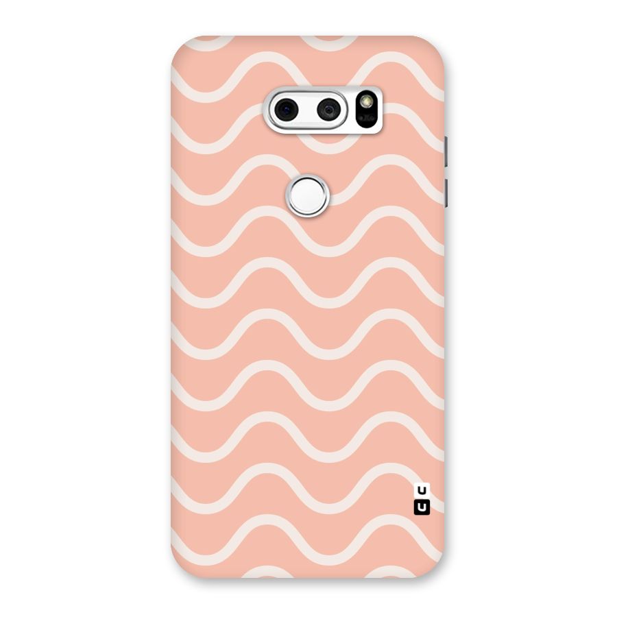 Pastel Peach Waves Back Case for LG V30
