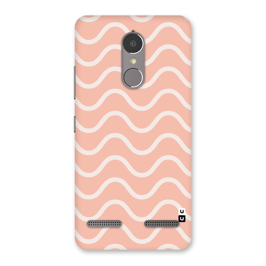 Pastel Peach Waves Back Case for Lenovo K6
